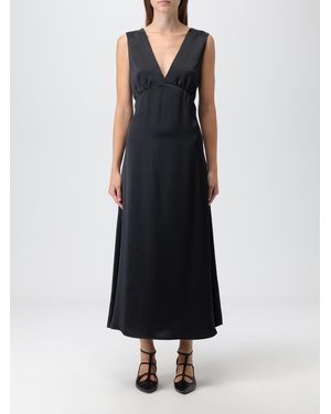 Weekend by Maxmara Elegant Sleeveless V-Neck Dress - Black