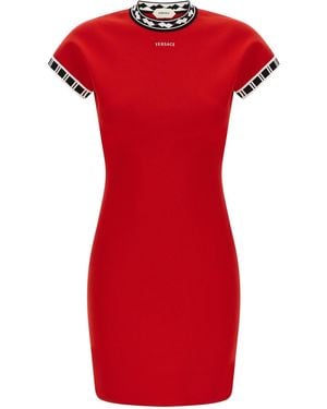 Versace Logo' Dress - Red
