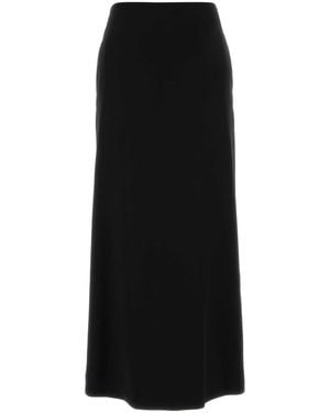 Jil Sander Wool Skirt - Black