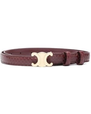 Celine Triomphe Leather Belt - Multicolor