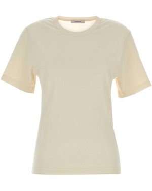 Lemaire Cream Cotton T-Shirt - White