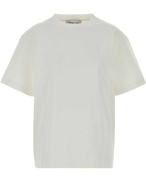Carven Jt413-Signature Logo T-Shirt - White