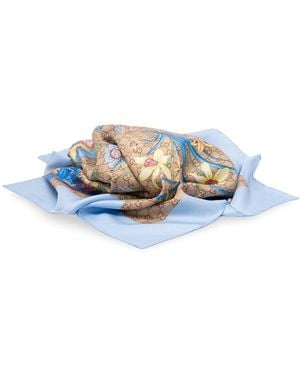 Gucci 'Flora' Foulard - Blue