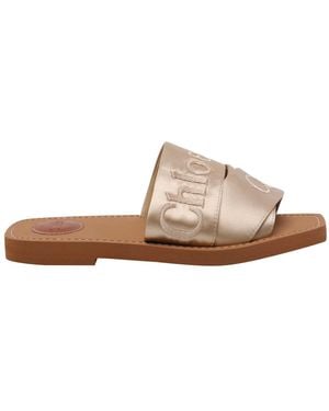 Chloé Woody Sandals - Brown