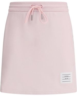 Thom Browne Mini Skirt Cotton - Pink