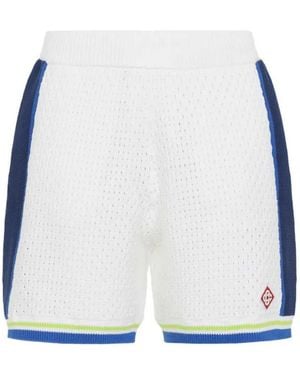 CASABLANCA Striped Shorts - White