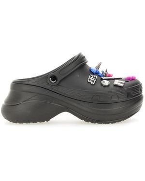 Balenciaga "Crocs Jibbitz" Sabot - Gray