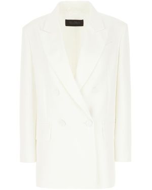 Max Mara Pianoforte Clothing Blazers & Gilets - White