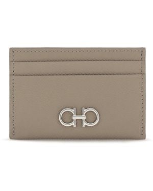Ferragamo Gancini Card Holder - Gray