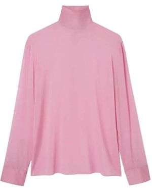Gucci Silk Stretch Chiffon High Neck - Pink