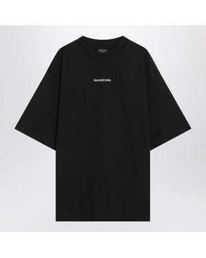 Balenciaga Airport Tag T-Shirt Medium Fit in Black for Men