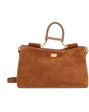 Dolce & Gabbana Dolce & Gabbana "Vittoria" Medium Handbag - Brown
