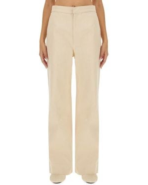 Jil Sander Flared Pants - Natural