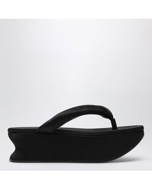 Balenciaga Gaeta Thong Sandals - Black