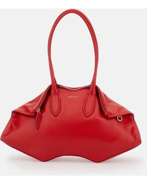 McQueen Manta Soulder Bag - Red