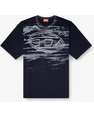 DIESEL T-Boxt-T5 Cotton T-Shirt - Blue