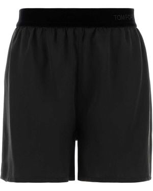 Tom Ford Satin Shorts - Black