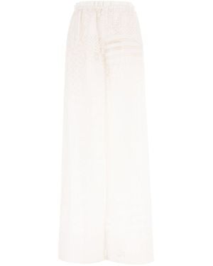Fendi Clothing Pants - White