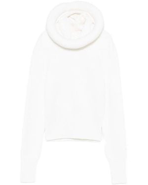 Alaïa Hooded Sweater - White