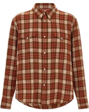 Visvim 'Meridian Check' Shirt - Brown