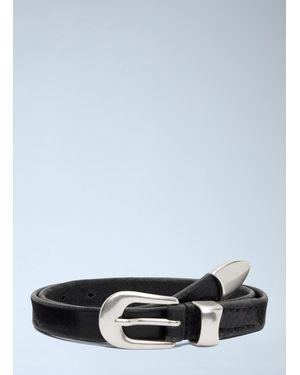 Our Legacy Curved Buckle Belt - Black