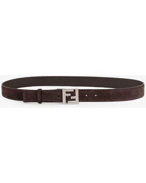 Fendi Belts Suede/Pelle - White