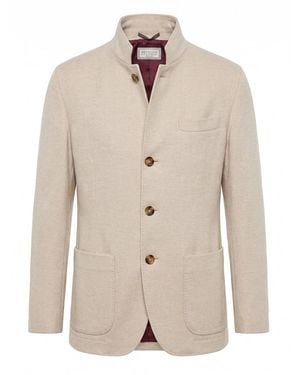 Brunello Cucinelli Lightweight Cashmere Outerwear Blazer - Natural
