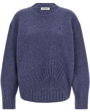 The Attico Asymmetrical Hem Sweater - Blue