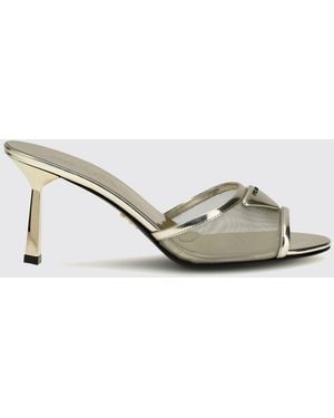 Prada Heeled Sandal - Metallic