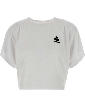 Isabel Marant Linen Kayanzae T-Shirt - Gray