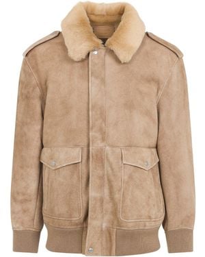 Prada Leather Jacket - Natural
