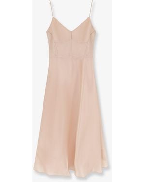 Alberta Ferretti Silk Dress - White