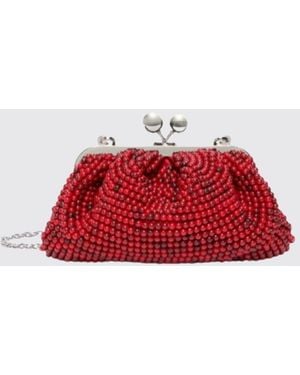 Weekend by Maxmara Beaded Clutch - Red