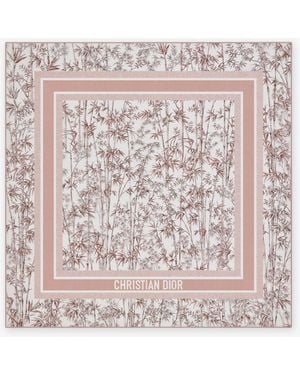 Dior Dior Toile De Jouy Natura Silk Foulard - Pink