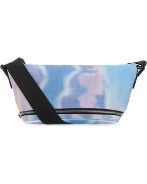 Fendi Fabric Belt Bag - Blue