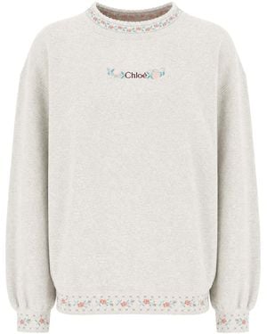 Chloé Clothing Sweatshirts - White