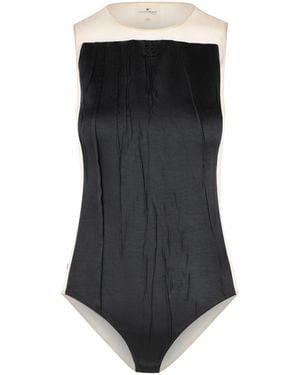 Courreges And Polyester Bodysuit - Black