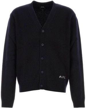 A.P.C. Regular Cardigans - Blue