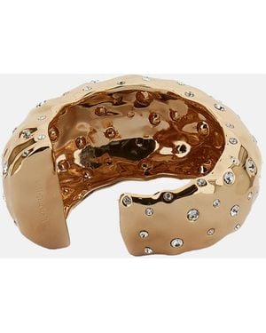 Self-Portrait Mottled Crystal Bangle - Metallic