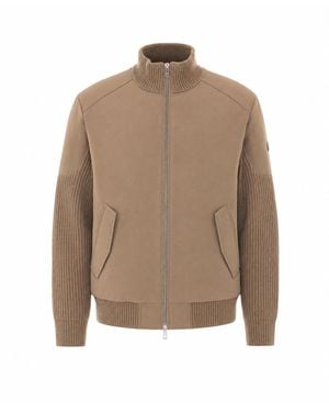 Moose Knuckles Magnus Knit Down Jacket - Brown
