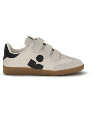 Isabel Marant Beth Leather Sneakers - White