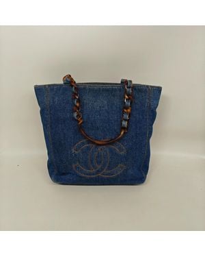 CHANEL Pre-Loved Bag Very Good Condition - Blue