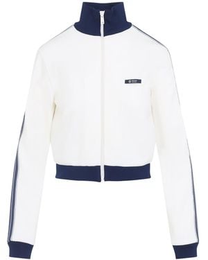Prada Zip-Up Logo Jacket - Blue