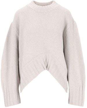 The Attico Crewneck Sweater - White
