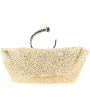 Magda Butrym Crochet Clutch - Natural