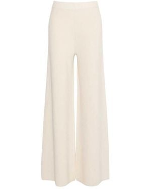 Max Mara Wide-Leg Wool And Cashmere Blend Pants - White