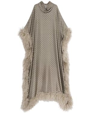 Gucci Long Printed Silk Twill Dress - Multicolor