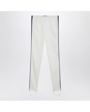Prada Ivory Technical Fabric Leggings - White