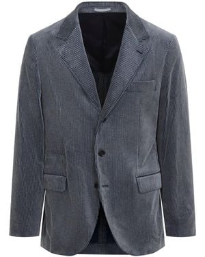 Brunello Cucinelli Suit-Type Jacket - Blue