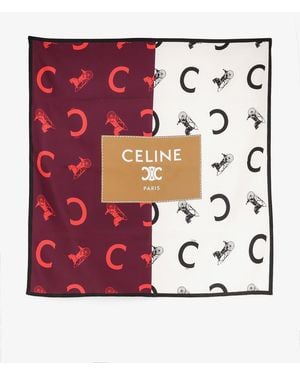 Celine Silk Foulard - Red